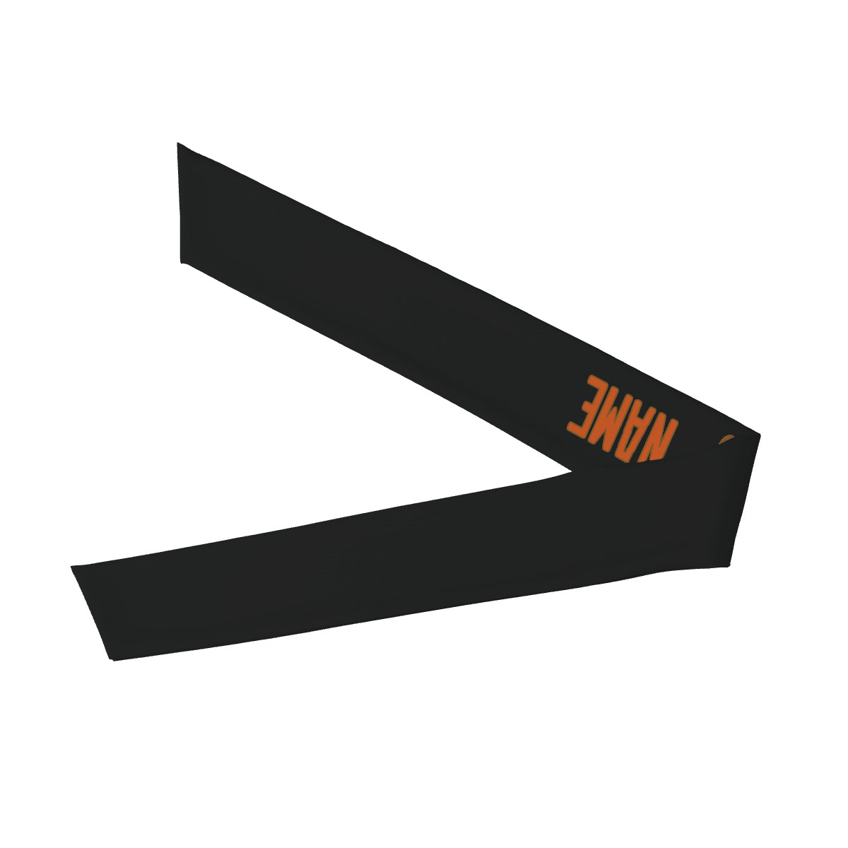 Maßgeschneidertes Schwarz Orange Stirnband