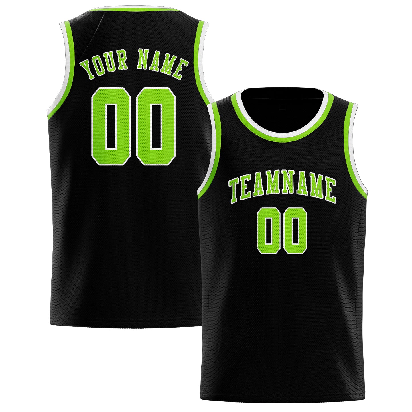 Benutzerdefiniertes Professionelles Schwarz Smaragdgrün Basketballtrikot
