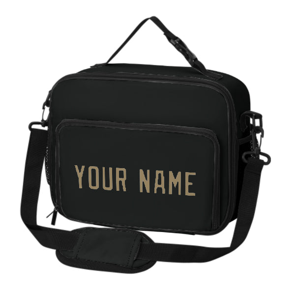 Maßgeschneidertes Schwarz Light Khaki Lunch-Tasche