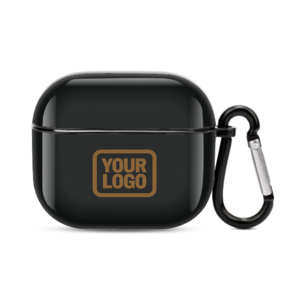 Maßgeschneidertes Schwarz Khaki AirPods-Hülle (3. Generation)