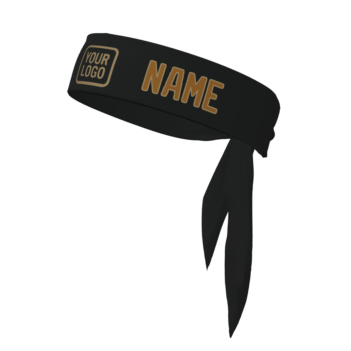 Maßgeschneidertes Schwarz Khaki Stirnband