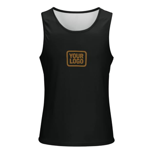 Maßgeschneidertes Schwarz Khaki Herren Tanktop