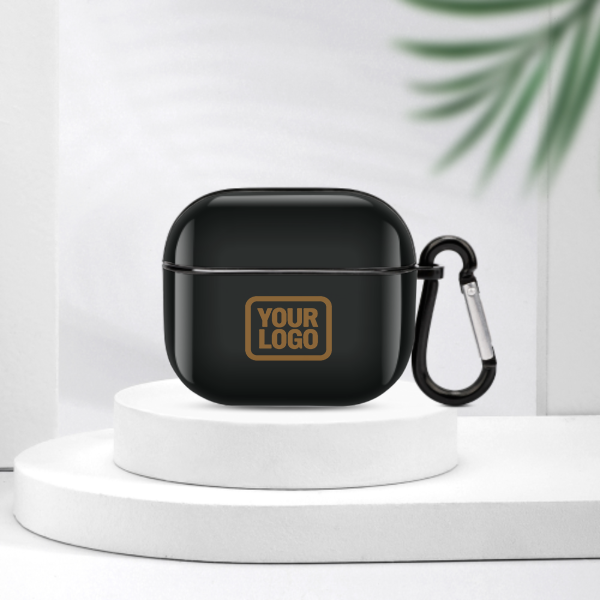 Maßgeschneidertes Schwarz Khaki AirPods-Hülle (3. Generation)