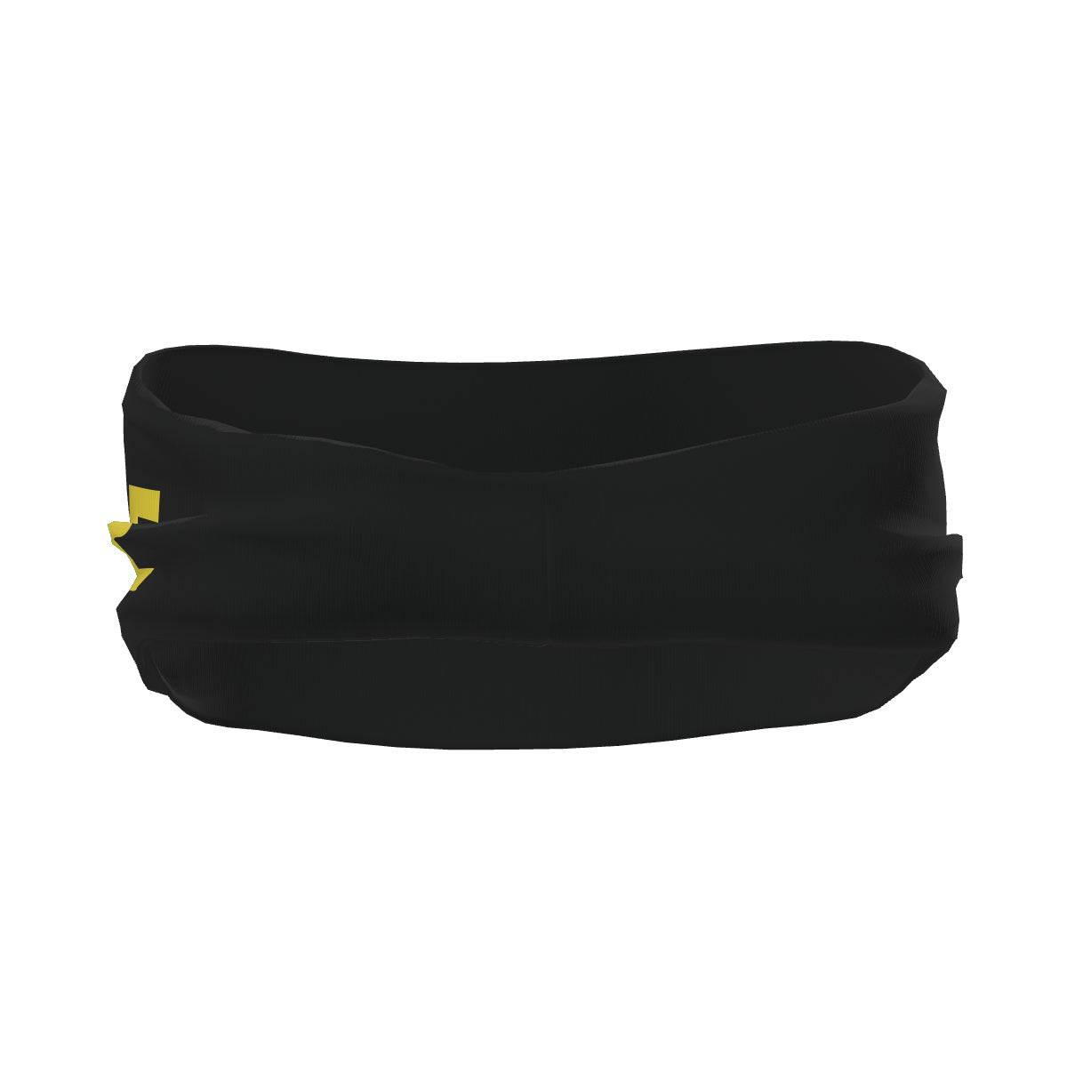 Maßgeschneidertes Schwarz Blassgelb Sport Stirnband