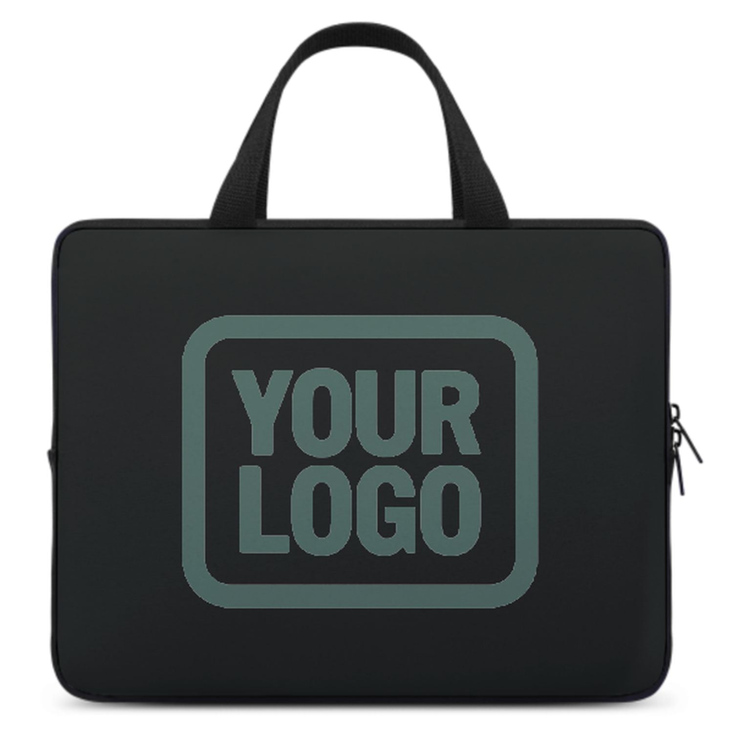Maßgeschneidertes Schwarz Blue Green Laptop Tasche
