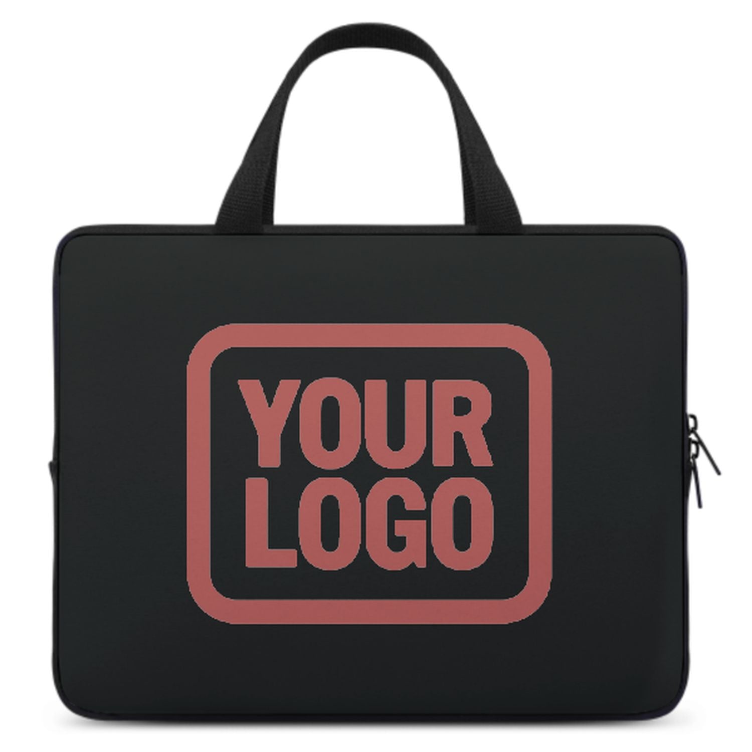 Maßgeschneidertes Schwarz Copper Rose Laptop Tasche