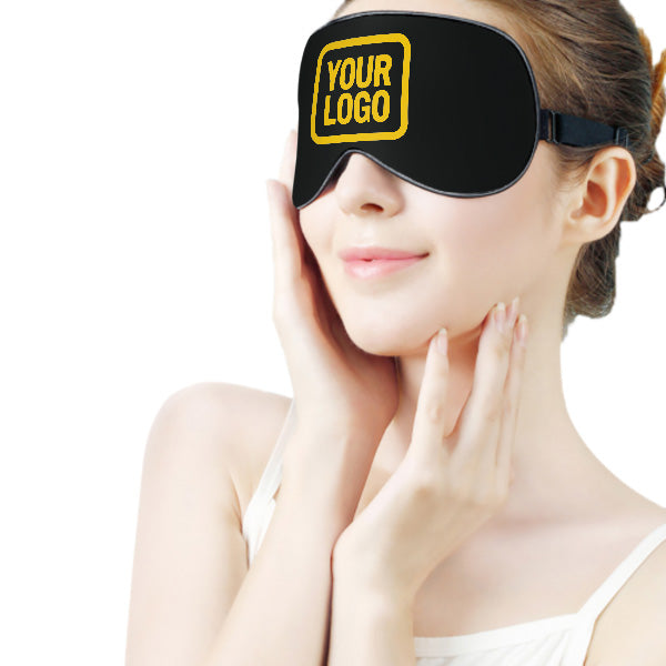 Maßgeschneidertes Schwarz Gold Schlafmaske