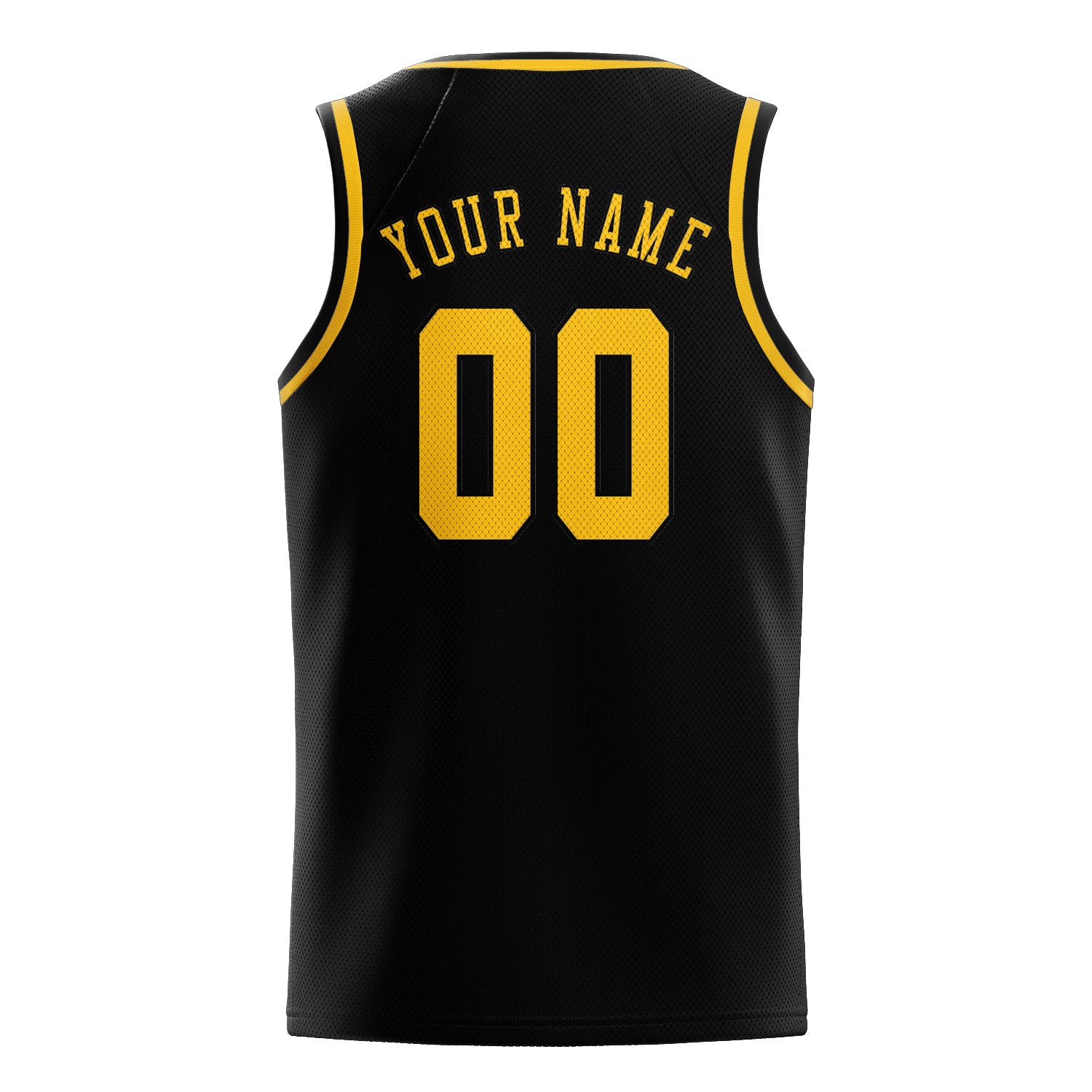 Benutzerdefiniertes Professionelles Schwarz Gold Basketballtrikot