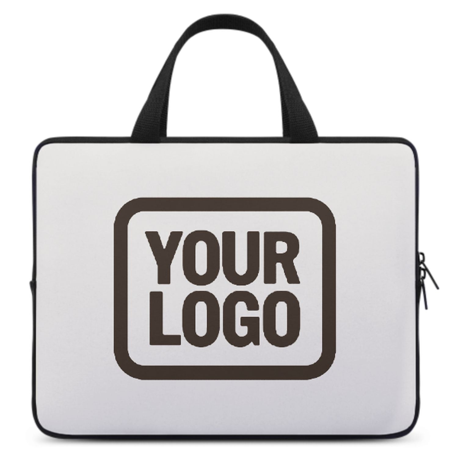 Maßgeschneidertes Weiß Brown Laptop Tasche