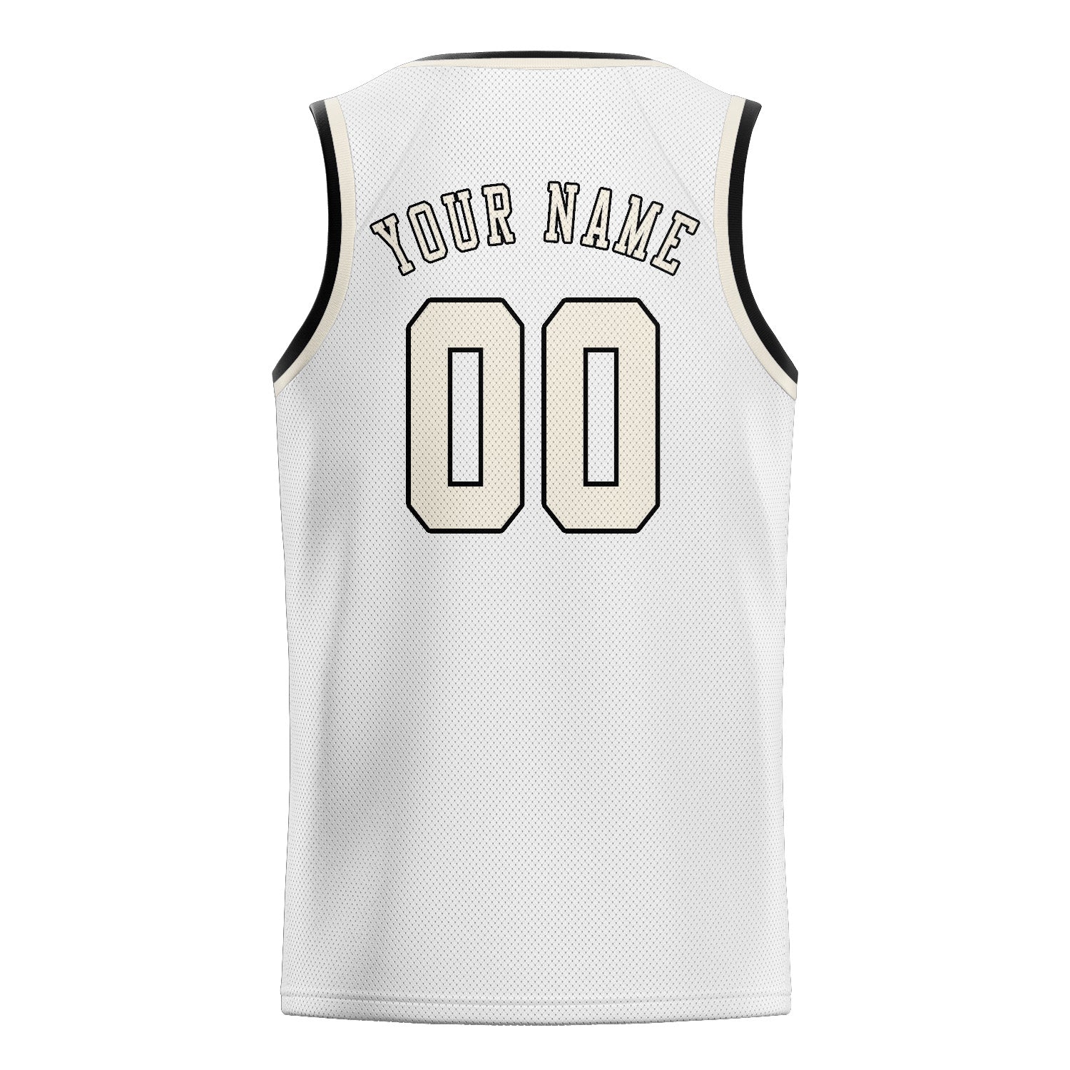 Benutzerdefiniertes Professionelles Weiß Beige Basketballtrikot