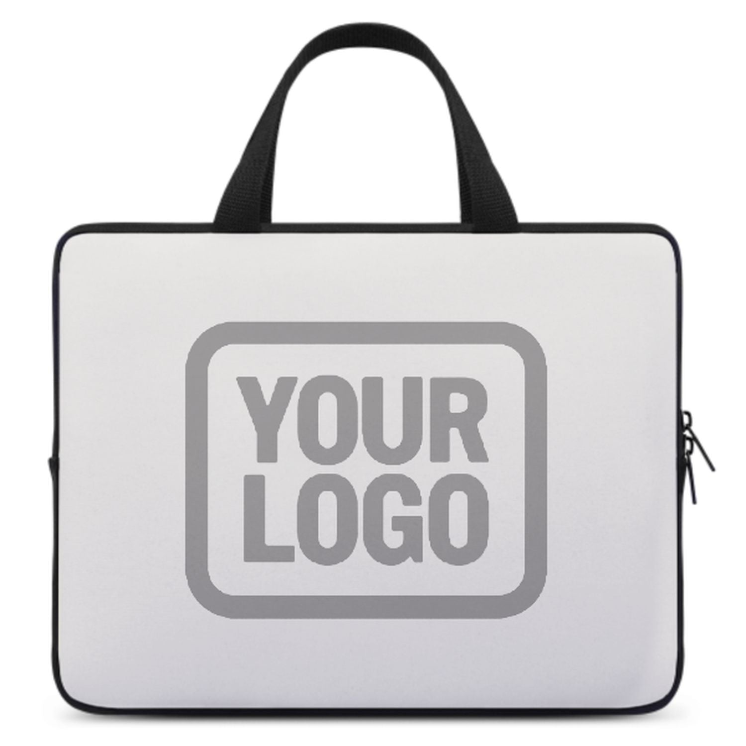 Maßgeschneidertes Weiß Gray Laptop Tasche