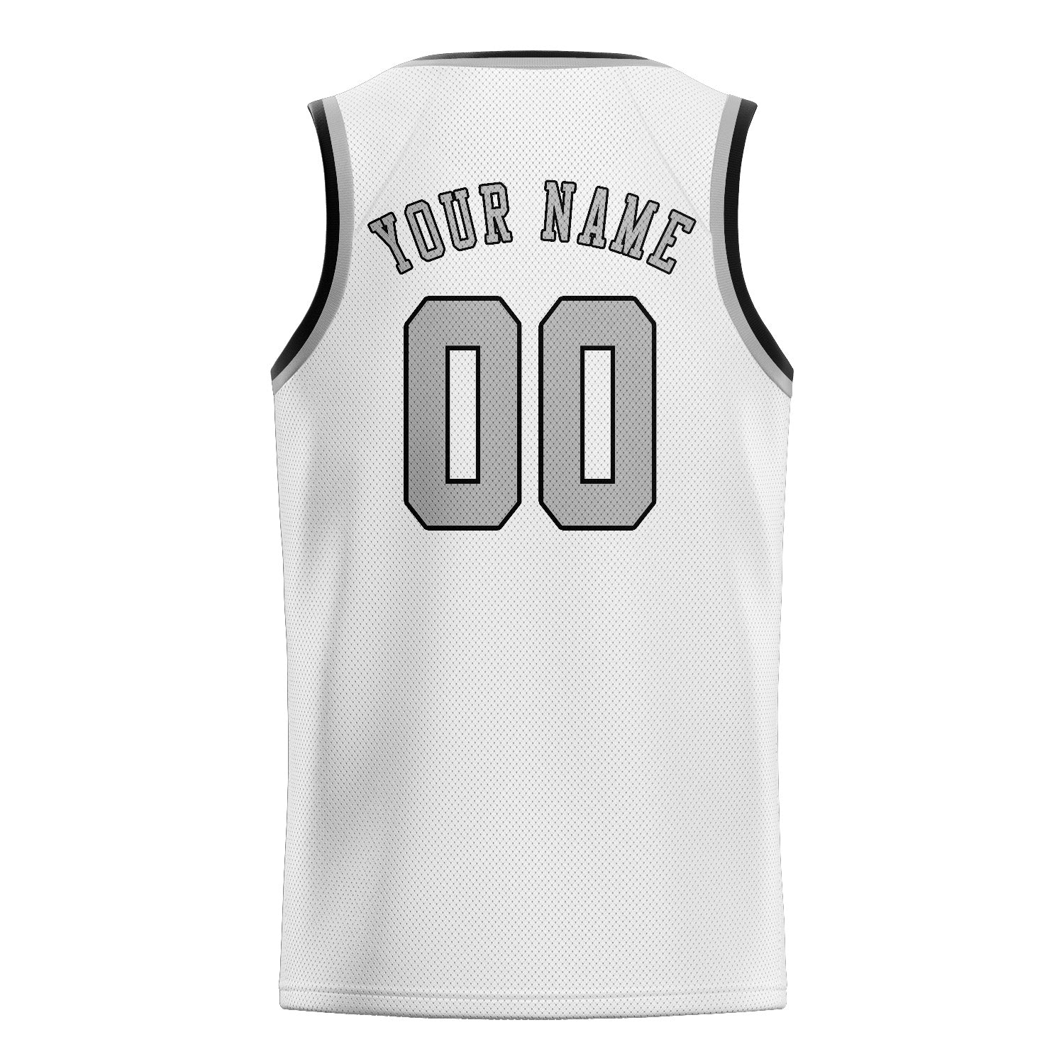 Benutzerdefiniertes Professionelles Weiß Grau Basketballtrikot