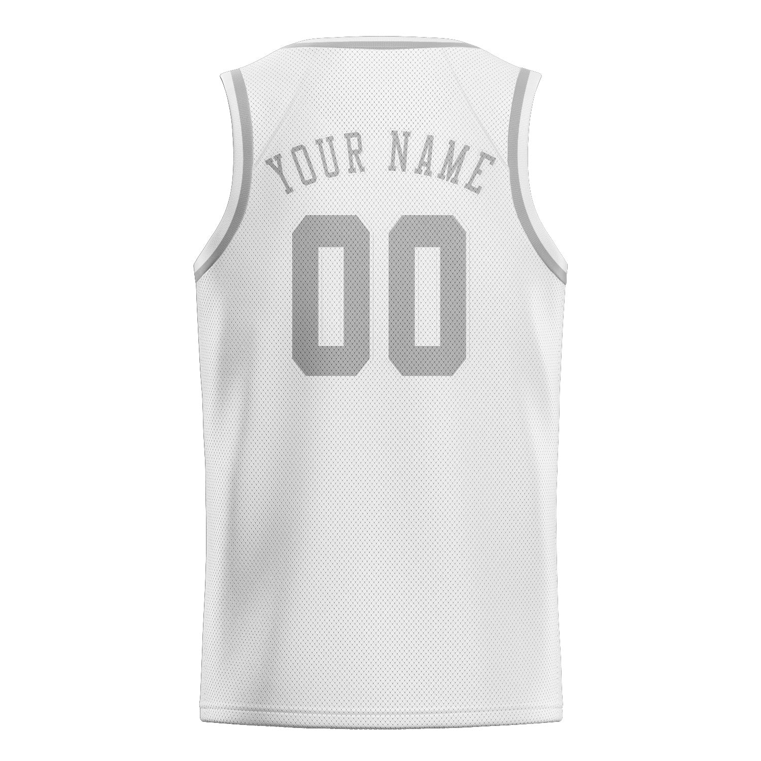 Benutzerdefiniertes Professionelles Weiß Grau Basketballtrikot