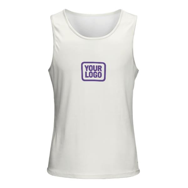 Maßgeschneidertes Weiß Lavendel Herren Tanktop