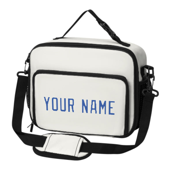 Maßgeschneidertes Weiß Sky Blue Lunch-Tasche