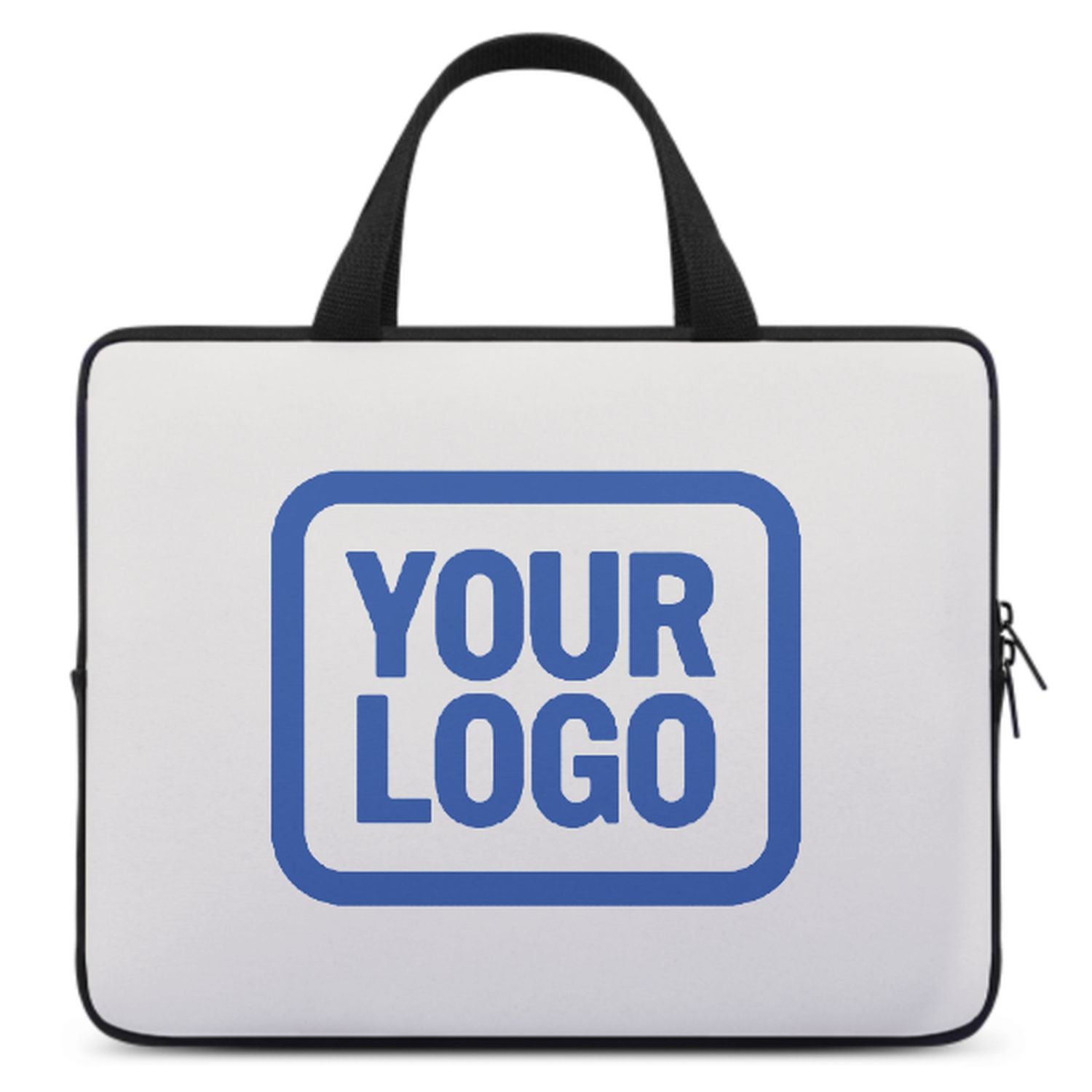 Maßgeschneidertes Weiß Sky Blue Laptop Tasche