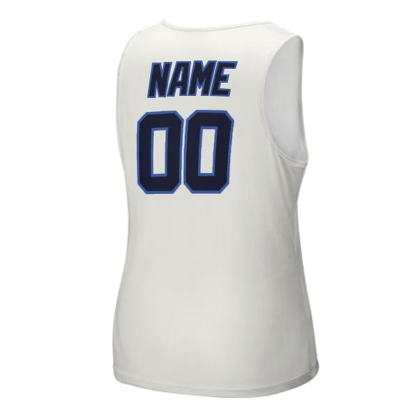 Maßgeschneidertes Weiß Stahlblau Herren Tanktop