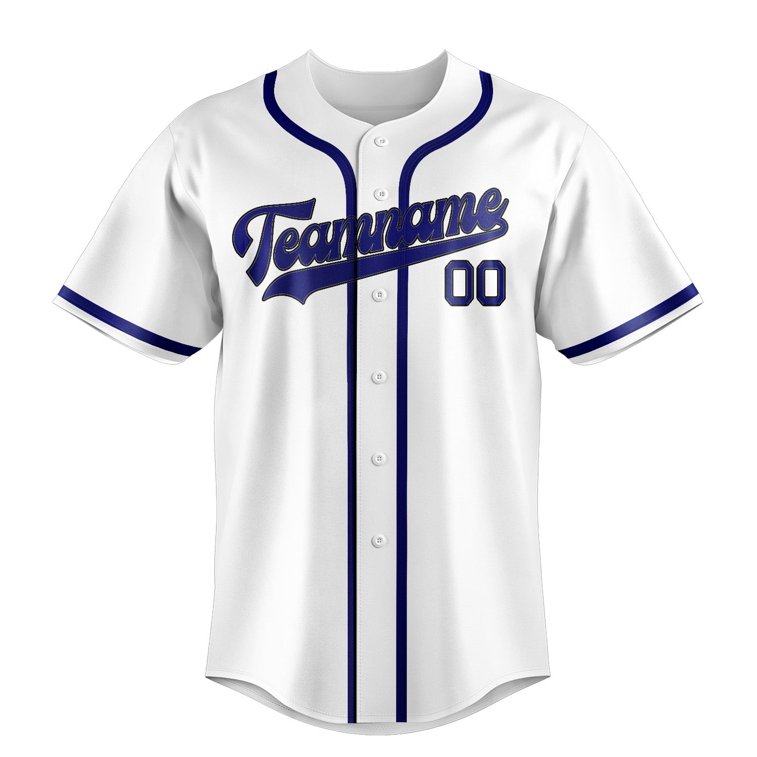 Maglia da baseball professionale personalizzata bianca e blu cielo