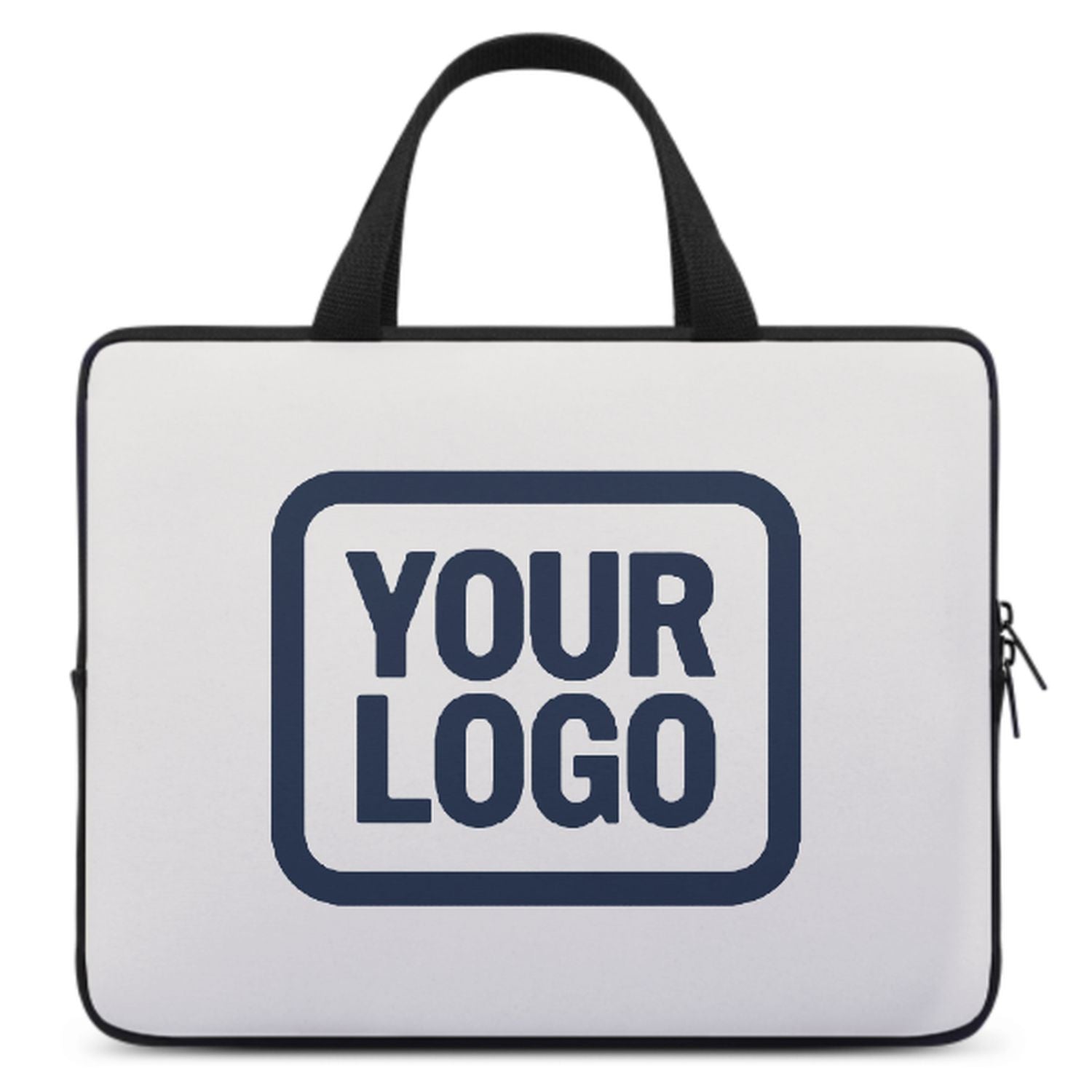 Maßgeschneidertes Weiß Blue Laptop Tasche