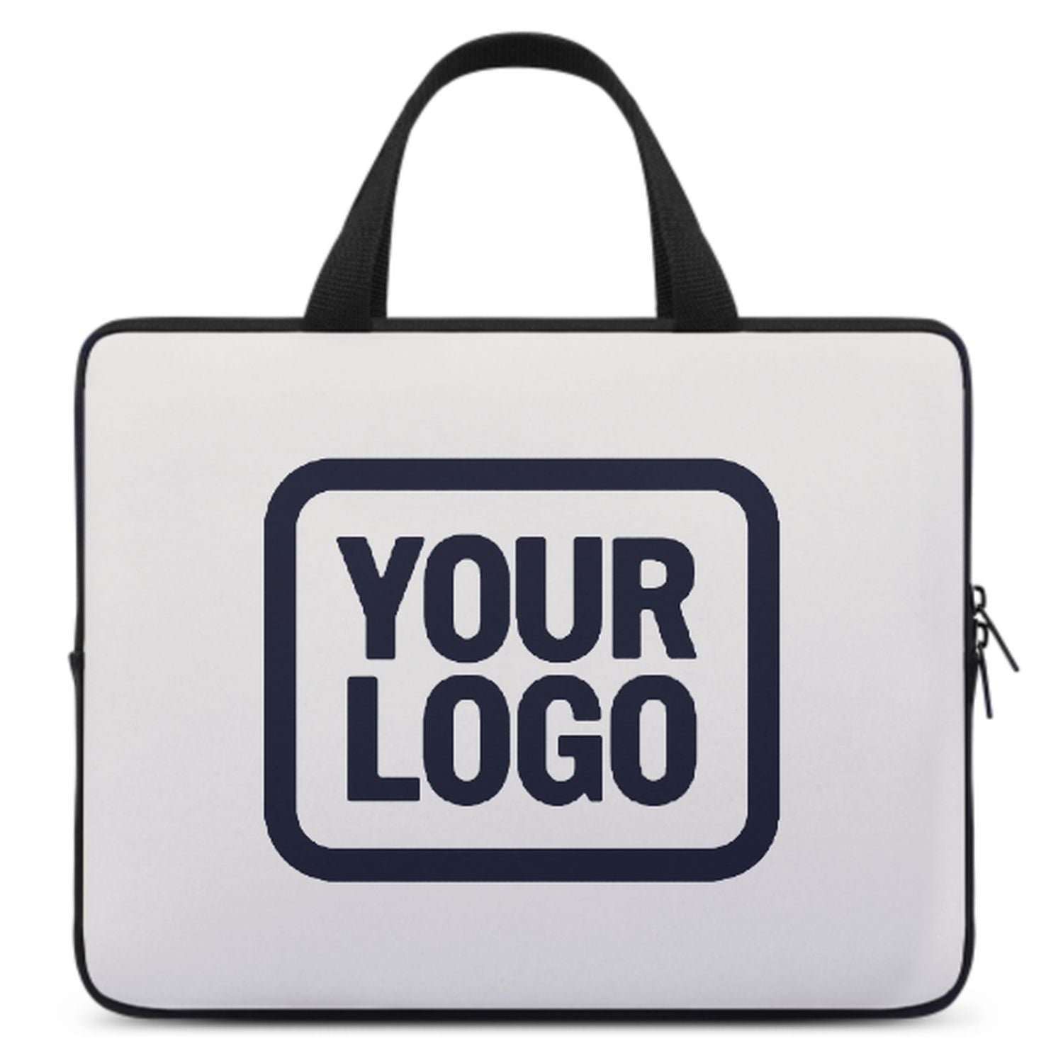 Maßgeschneidertes Weiß Navy Laptop Tasche