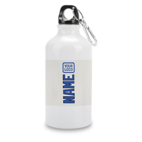 Maßgeschneidertes Weiß Himmelblau Sportflasche