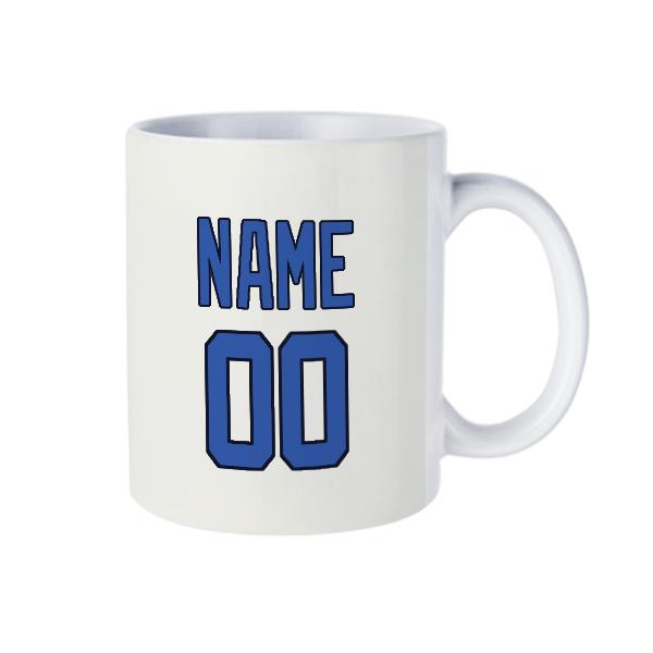 Maßgeschneidertes Weiß Himmelblau Becher