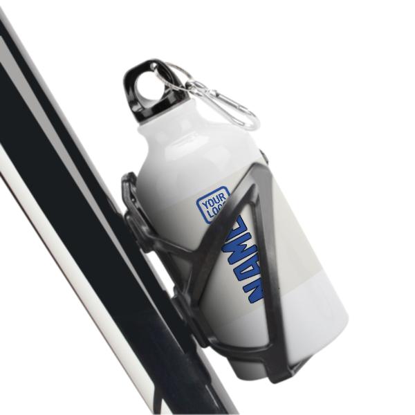 Maßgeschneidertes Weiß Himmelblau Sportflasche
