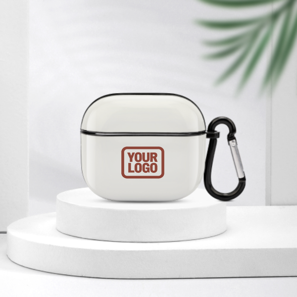 Maßgeschneidertes Weiß Korallenrot AirPods-Hülle (3. Generation)