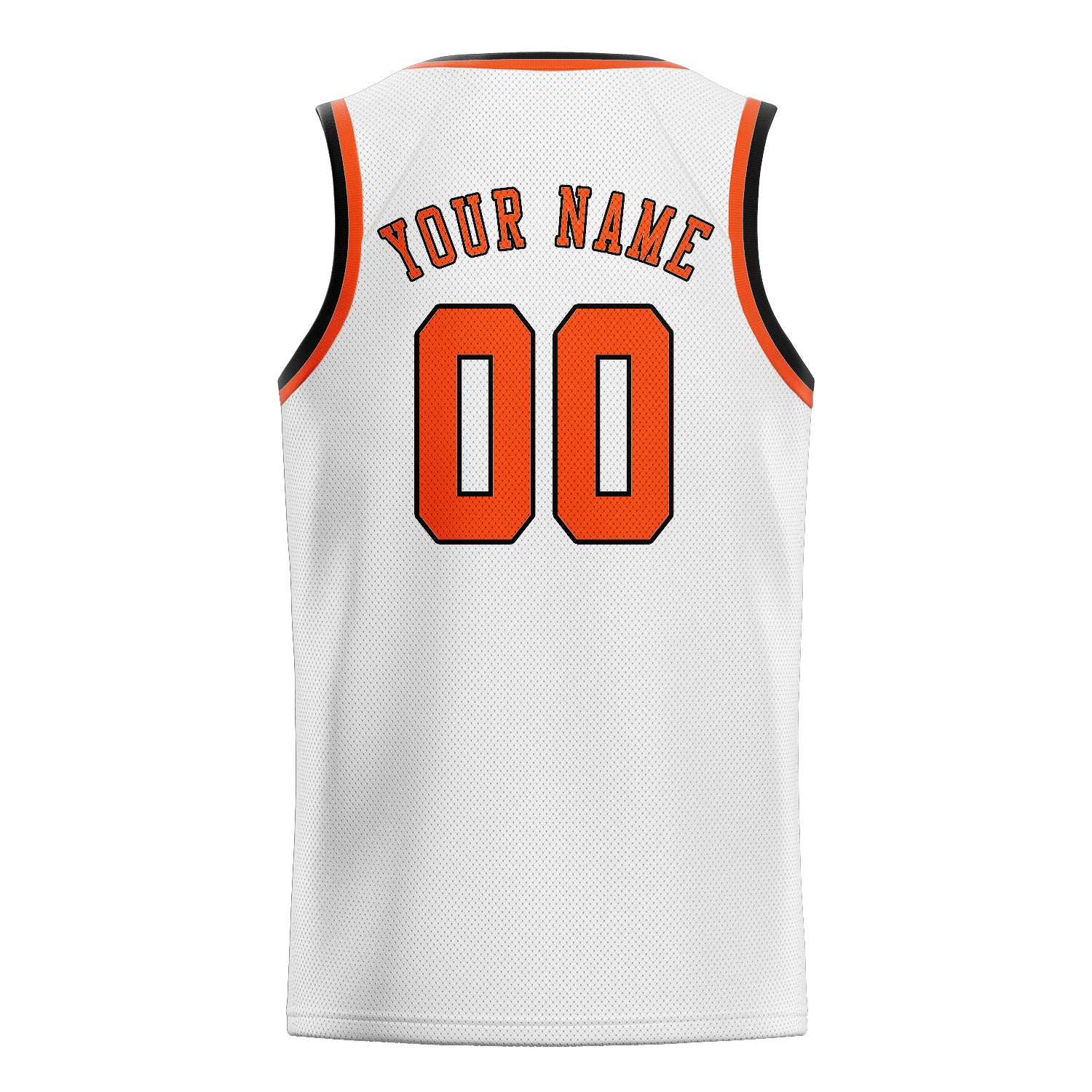 Benutzerdefiniertes Professionelles Weiß Orangerot Basketballtrikot