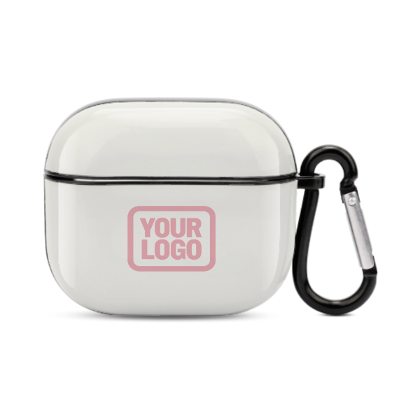 Maßgeschneidertes Weiß Rosa AirPods-Hülle (3. Generation)