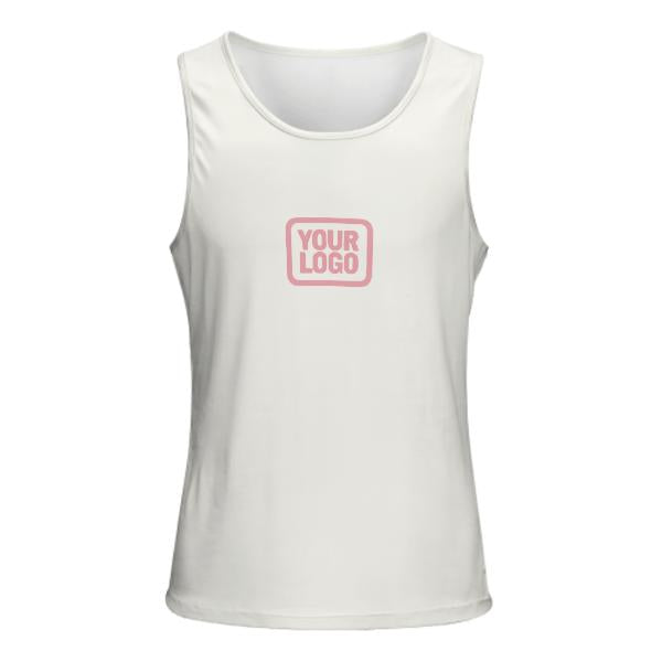 Maßgeschneidertes Weiß Rosa Herren Tanktop