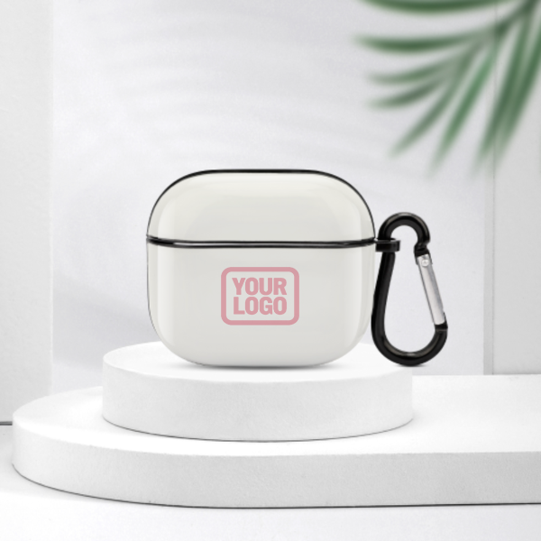 Maßgeschneidertes Weiß Rosa AirPods-Hülle (3. Generation)