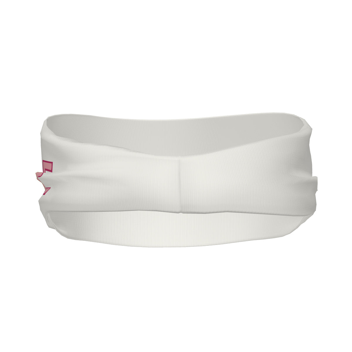 Maßgeschneidertes Weiß Rosa Sport Stirnband