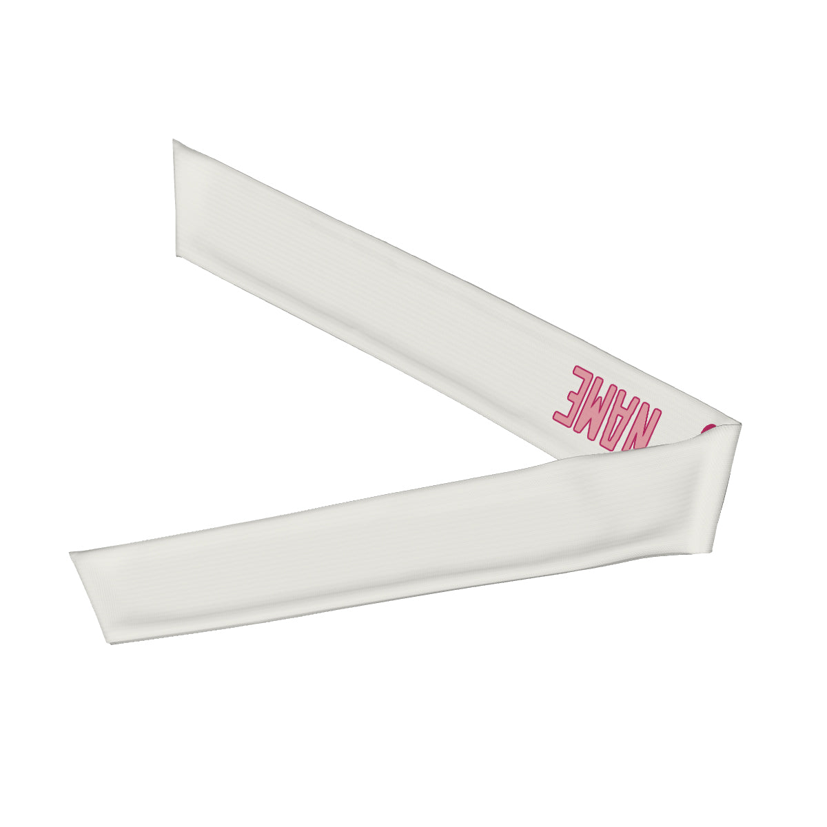 Maßgeschneidertes Weiß Rosa Stirnband