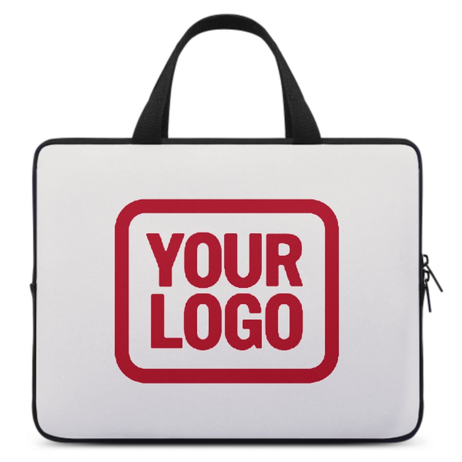 Maßgeschneidertes Weiß Red Laptop Tasche