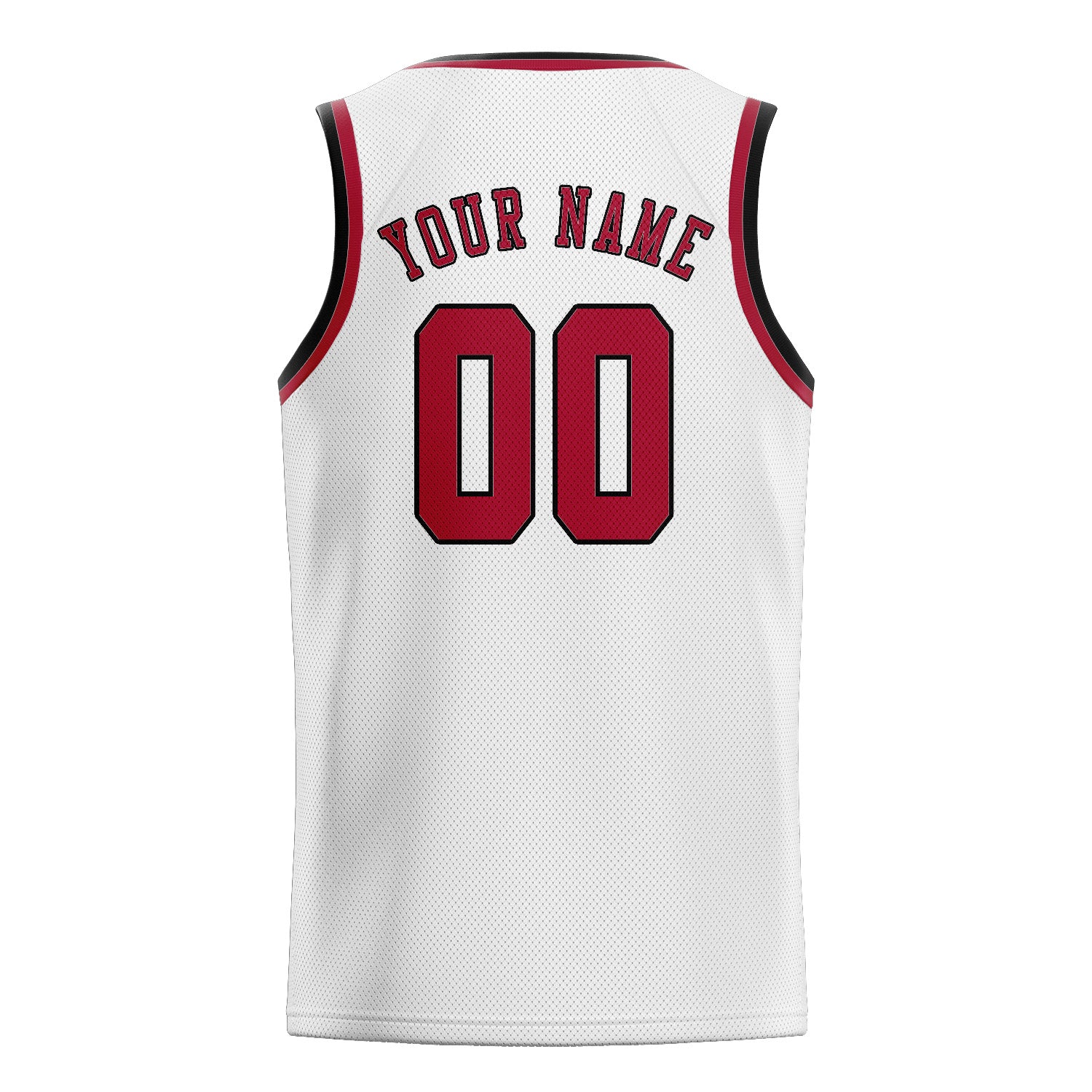 Benutzerdefiniertes Professionelles Weiß Rot Basketballtrikot