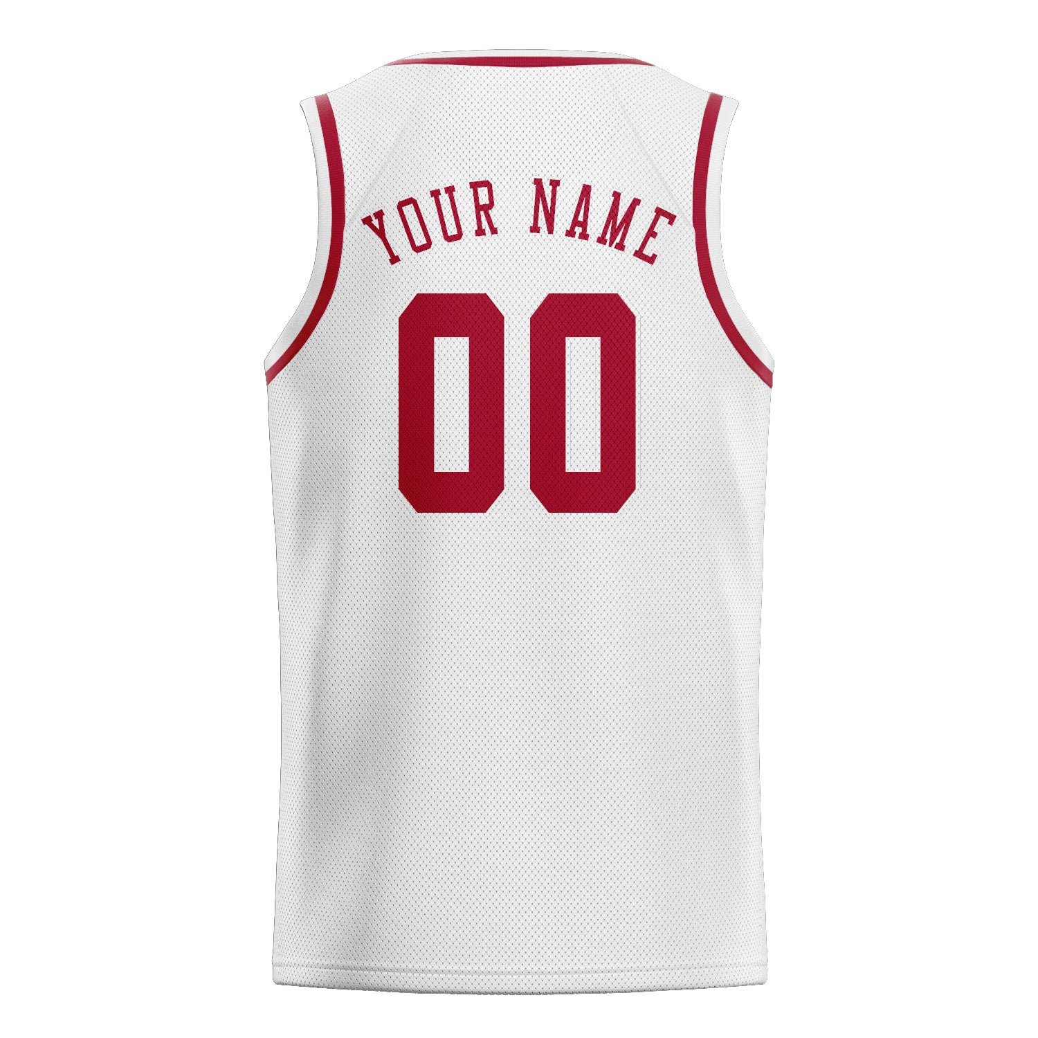 Benutzerdefiniertes Professionelles Weiß Rot Basketballtrikot