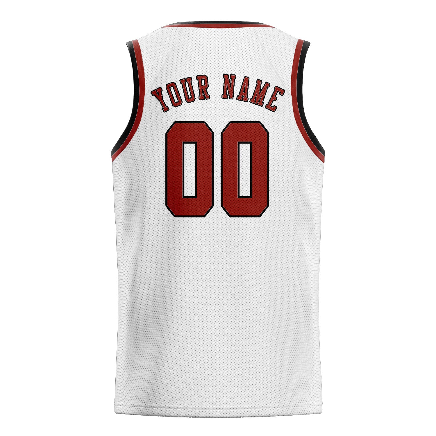 Benutzerdefiniertes Professionelles Weiß Korallenrot Basketballtrikot