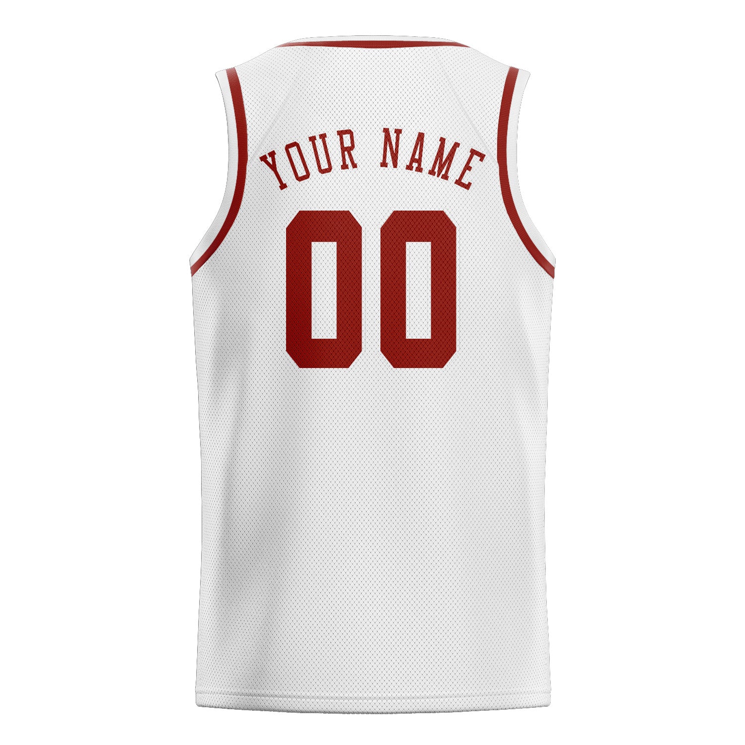 Benutzerdefiniertes Professionelles Weiß Korallenrot Basketballtrikot