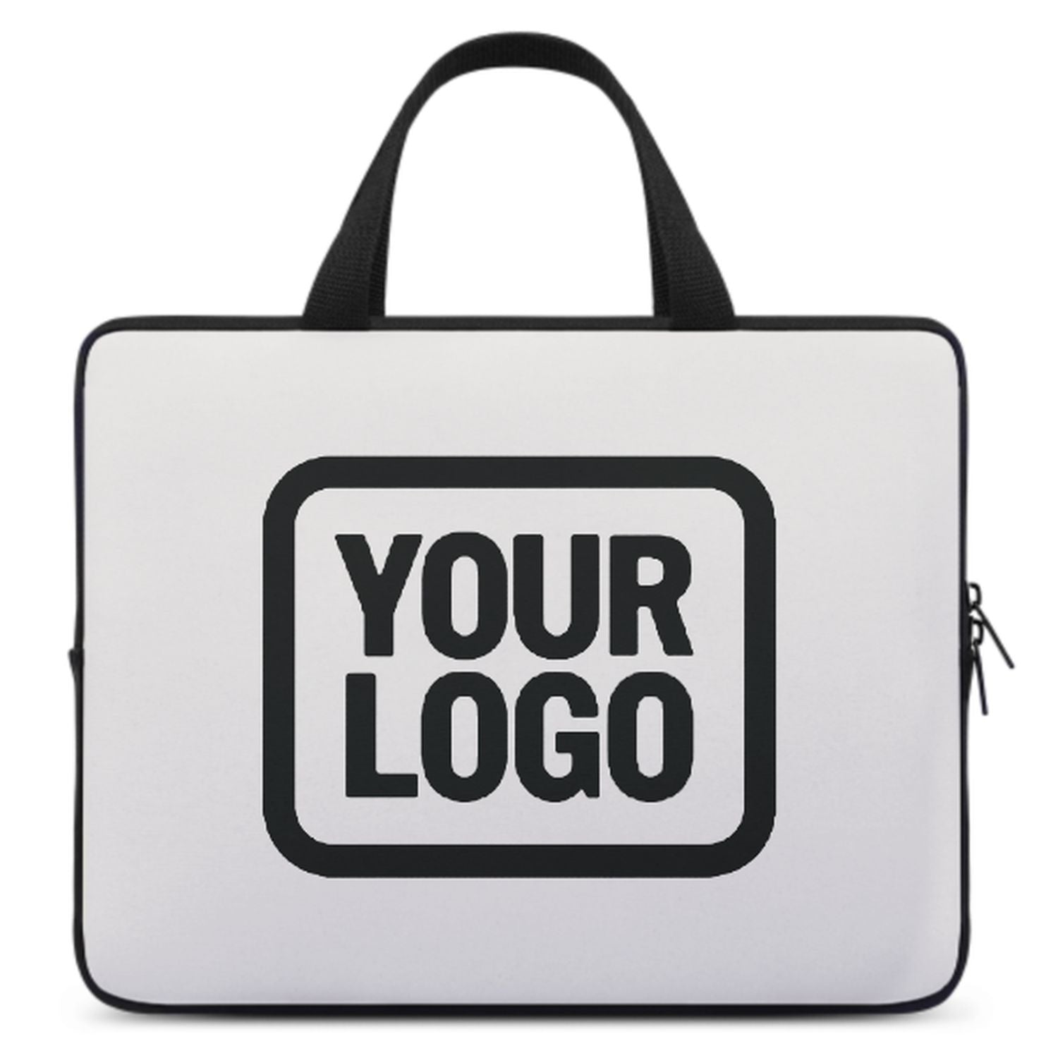 Maßgeschneidertes Weiß Black Laptop Tasche