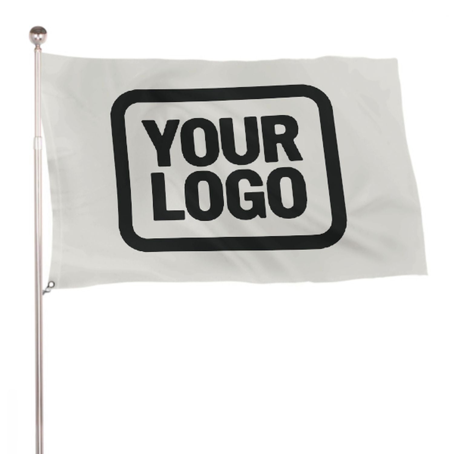 Maßgeschneidertes Weiß Schwarz Flagge