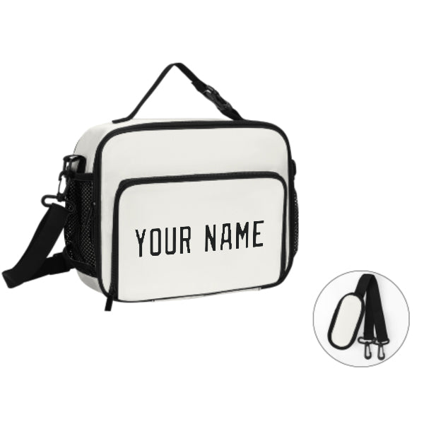 Maßgeschneidertes Weiß Black Lunch-Tasche