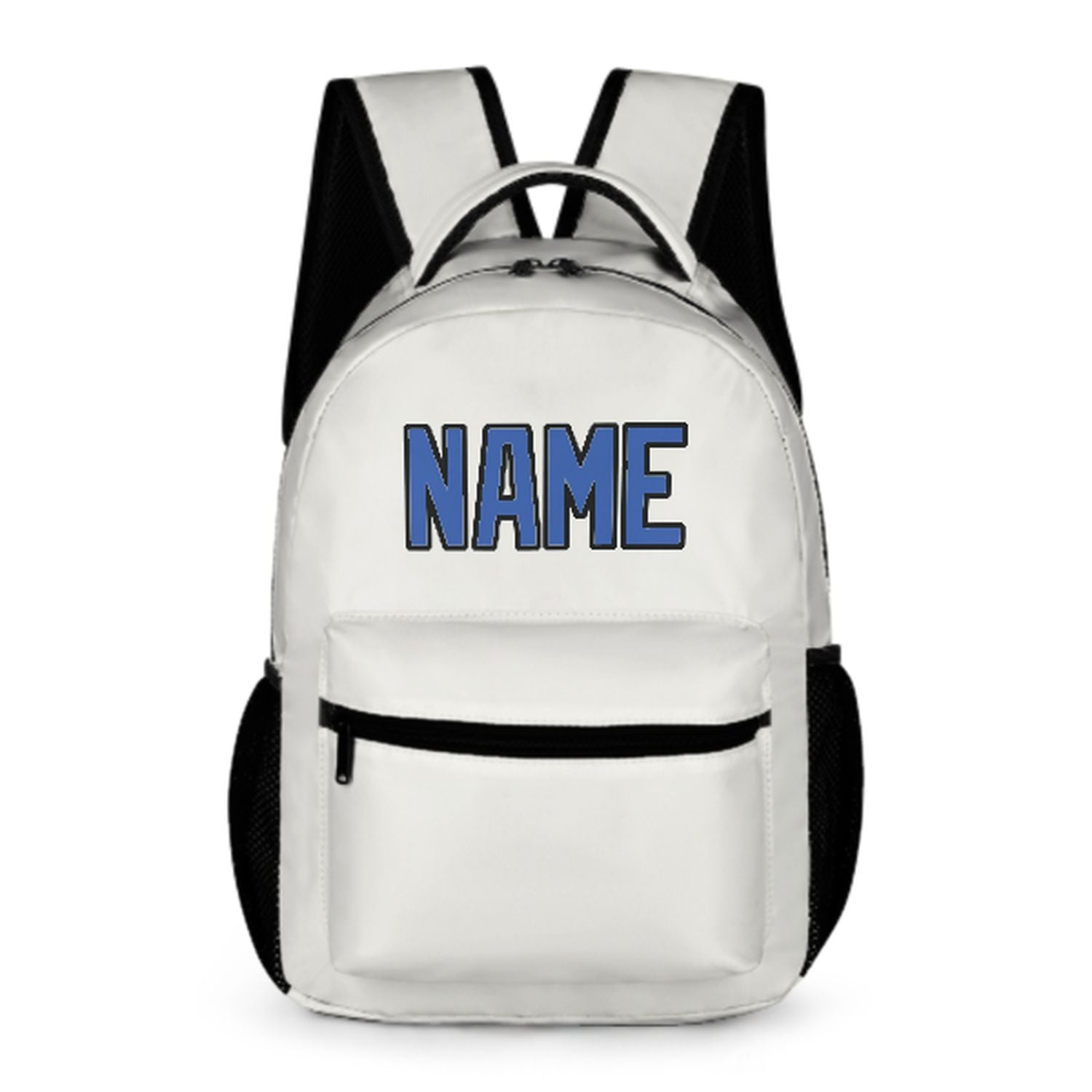 Maßgeschneidertes Weiß Himmelblau Kinderrucksack