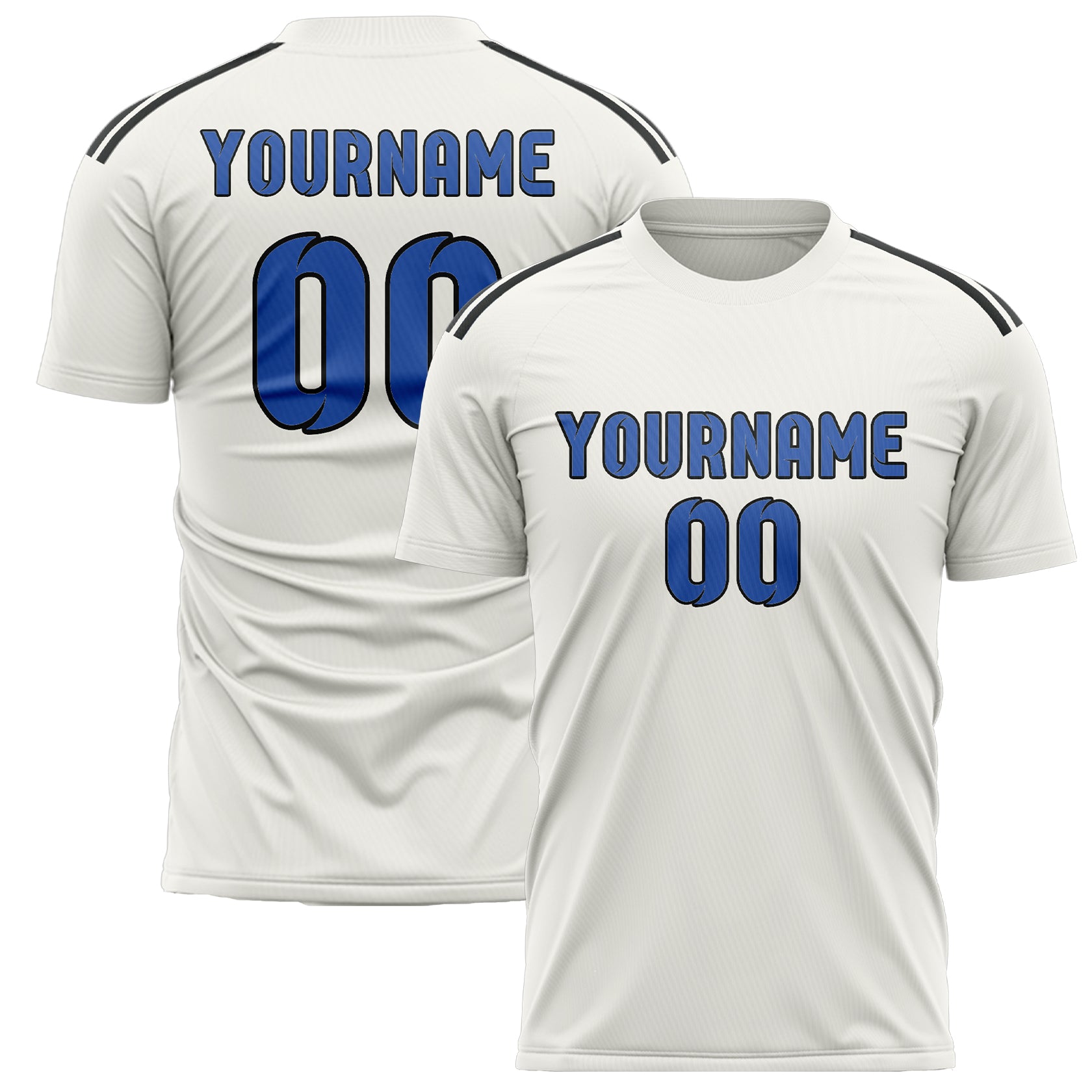 Benutzerdefiniertes Professionelles Weiß Himmelblau Fußballtrikot