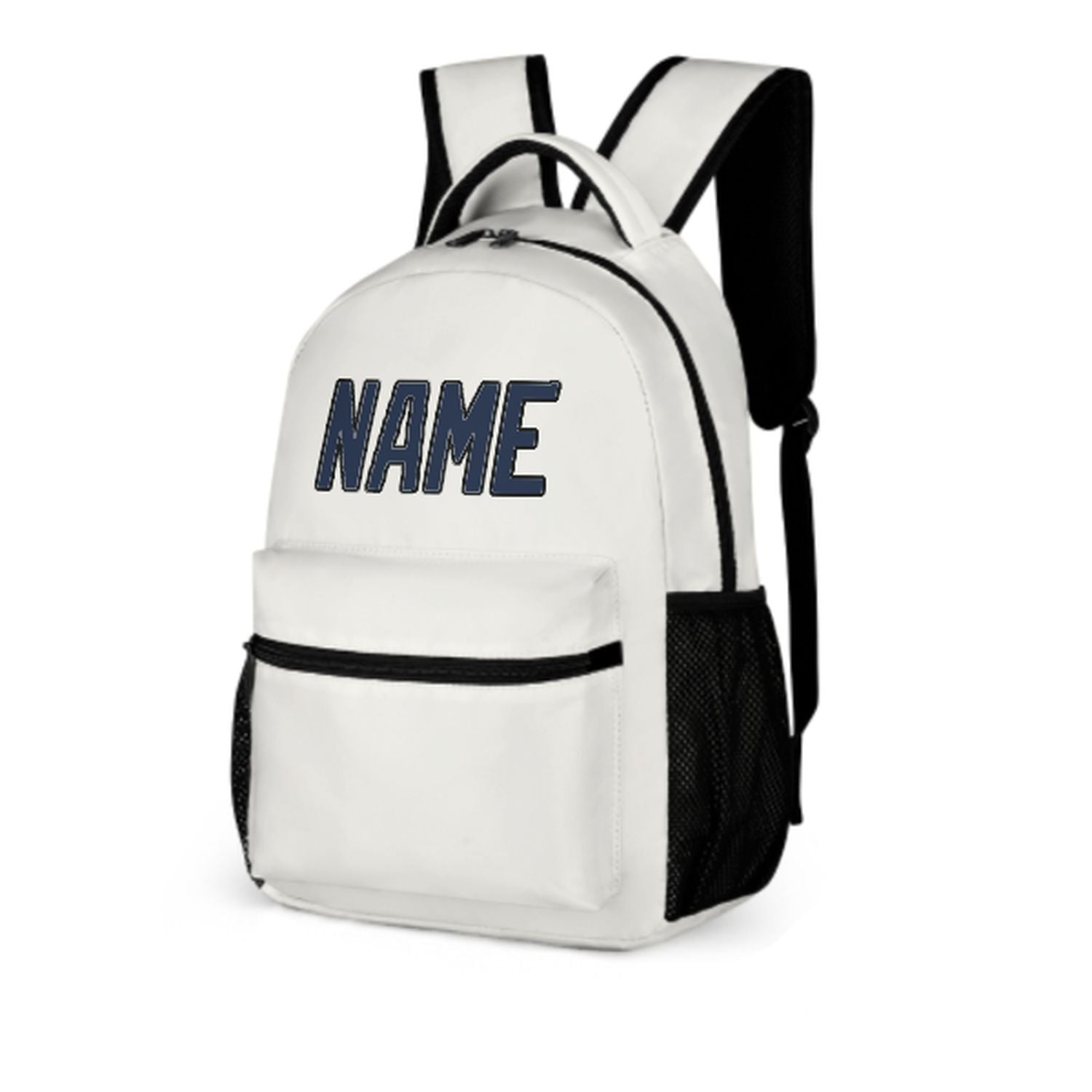 Maßgeschneidertes Weiß Marineblau Kinderrucksack