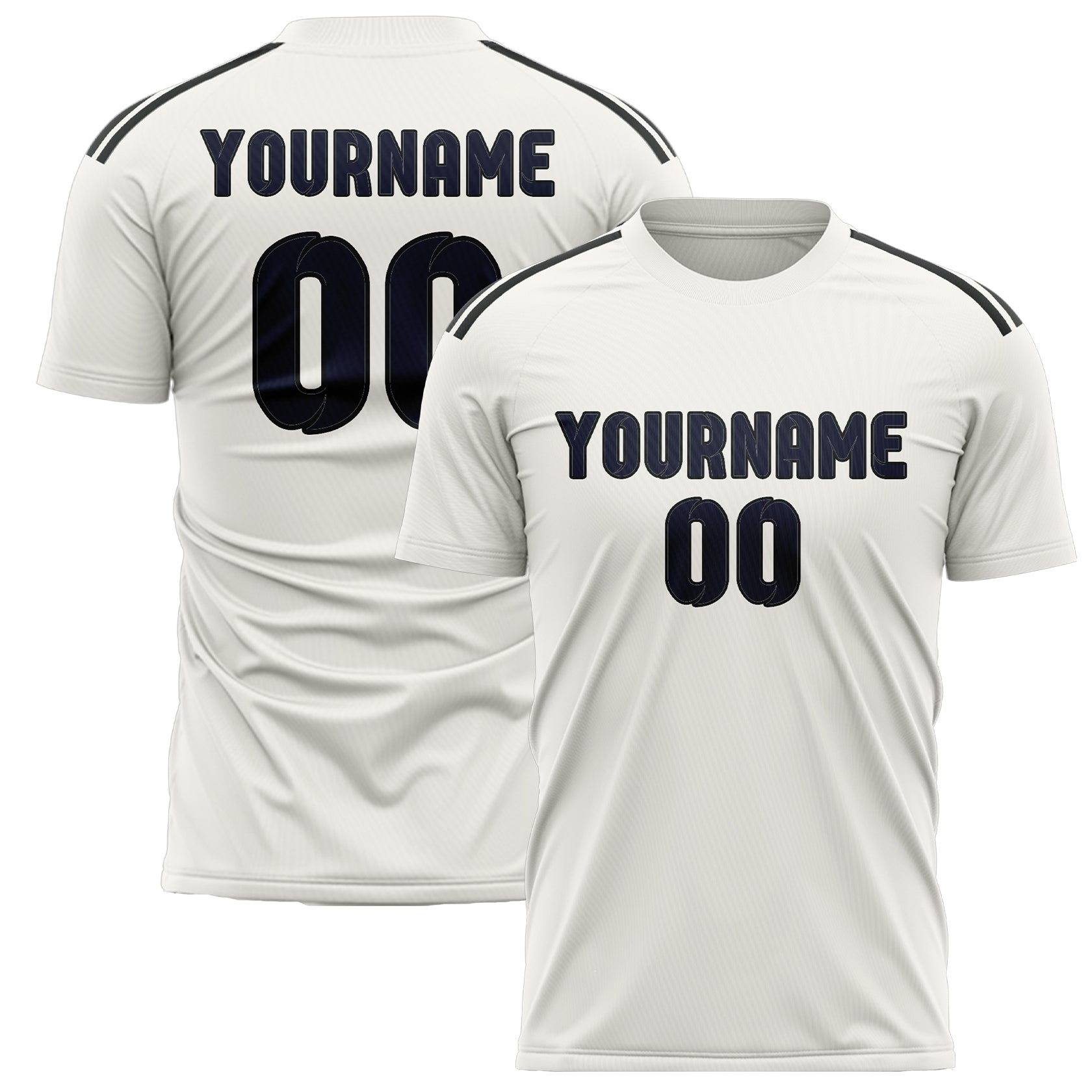 Benutzerdefiniertes Professionelles Weiß Stahlblau Fußballtrikot