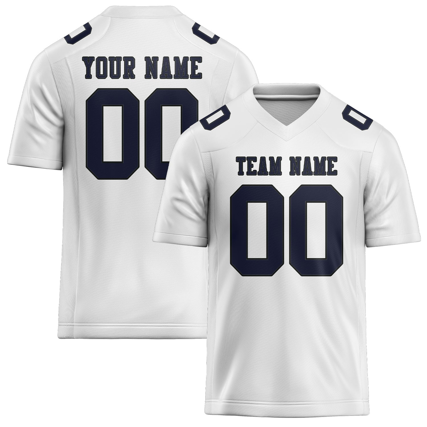 Maglia da rugby professionale personalizzata bianca acciaio blu