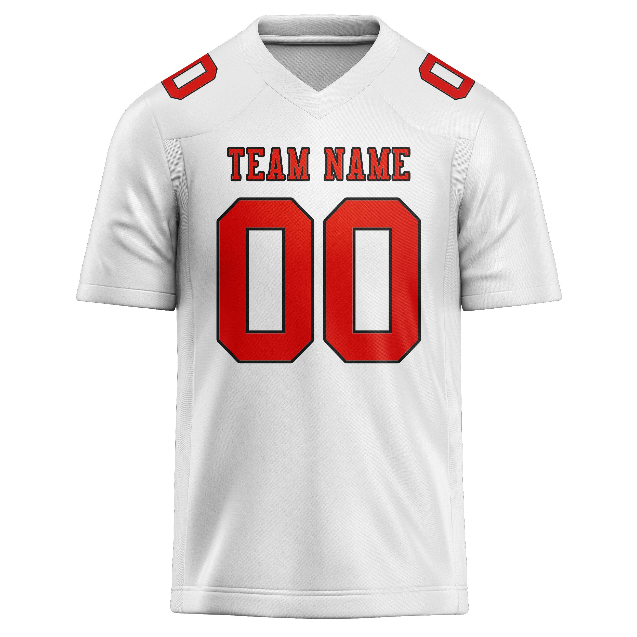 Maglia da rugby professionale personalizzata bianca arancione rossa