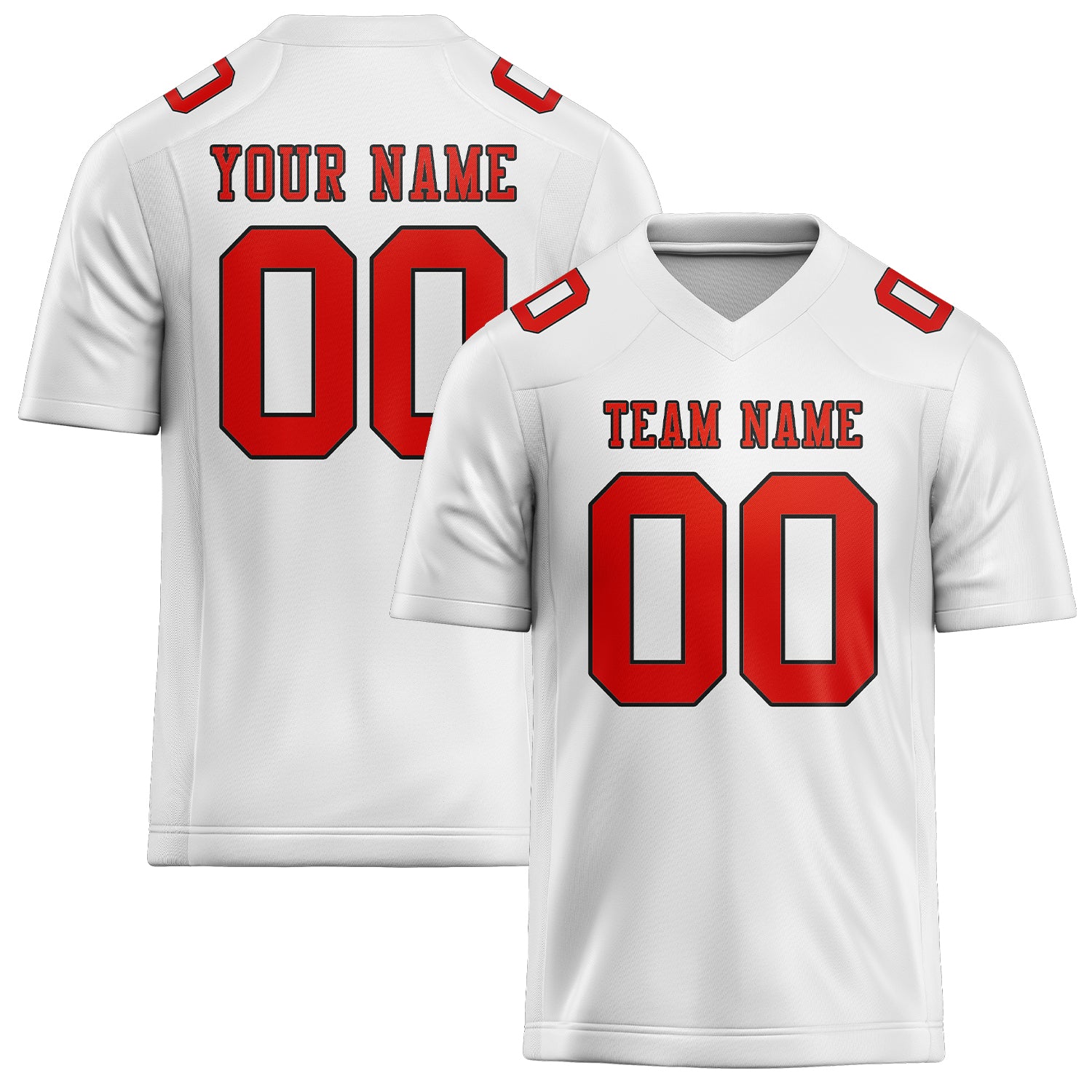 Maglia da rugby professionale personalizzata bianca arancione rossa