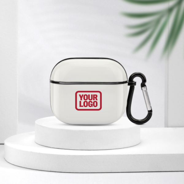 Maßgeschneidertes Weiß Rot AirPods-Hülle (3. Generation)